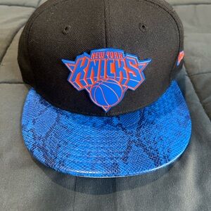 New York Knicks Black and Blue Snapback Cap